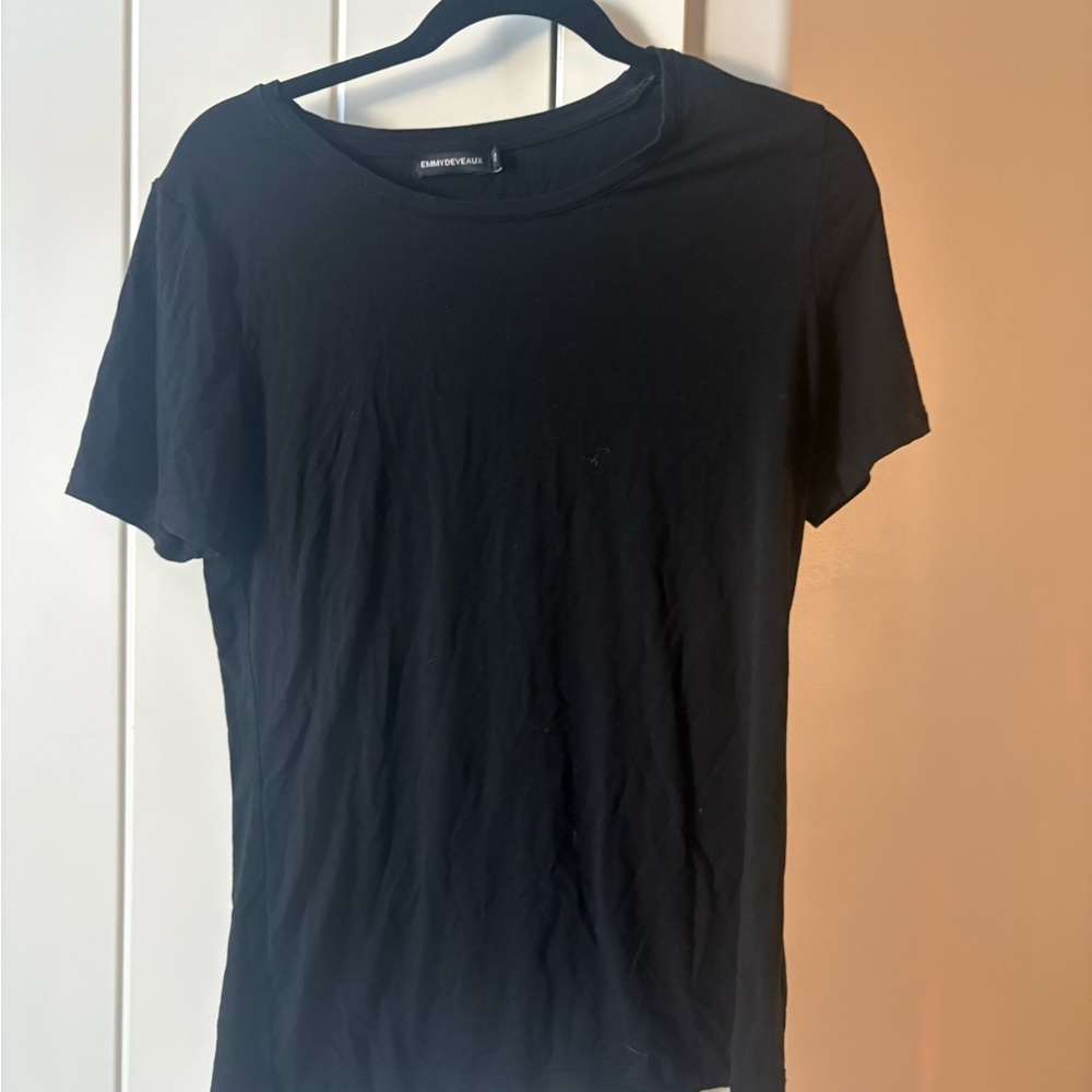EmmyDeveaux Black Short Sleeve Tee
